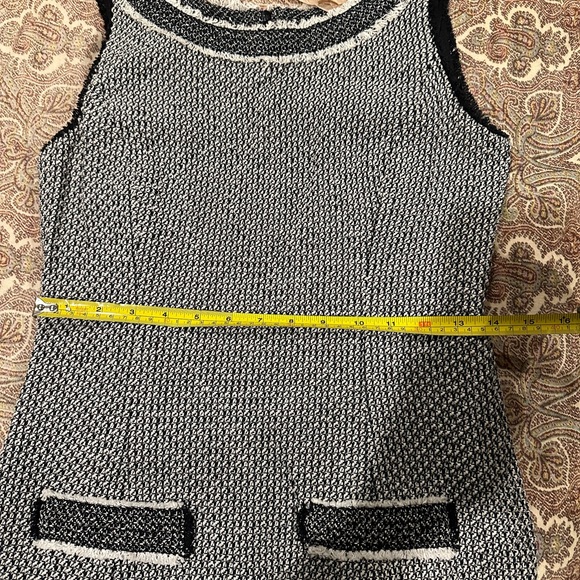 Bailey 44 Black & White Sleeveless Tweed dress Size 8 - Picture 9 of 12